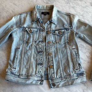 J Crew Distressed Denim Jacket